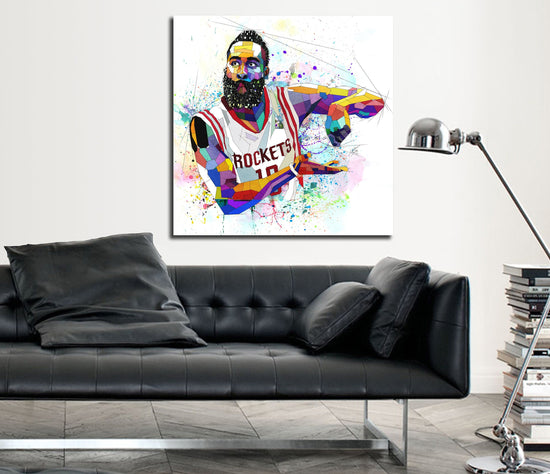 James Harden basketball wall art