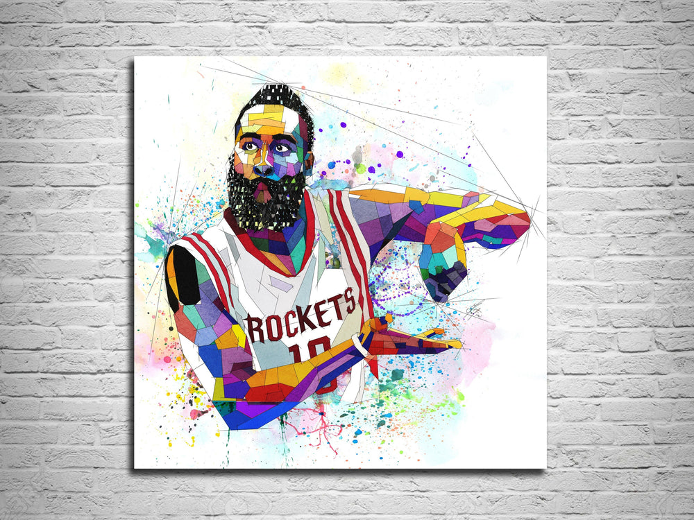 James Harden canvas print