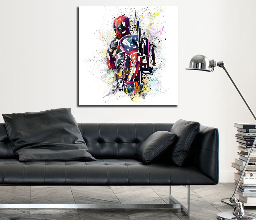 Deadpool comics canvas print