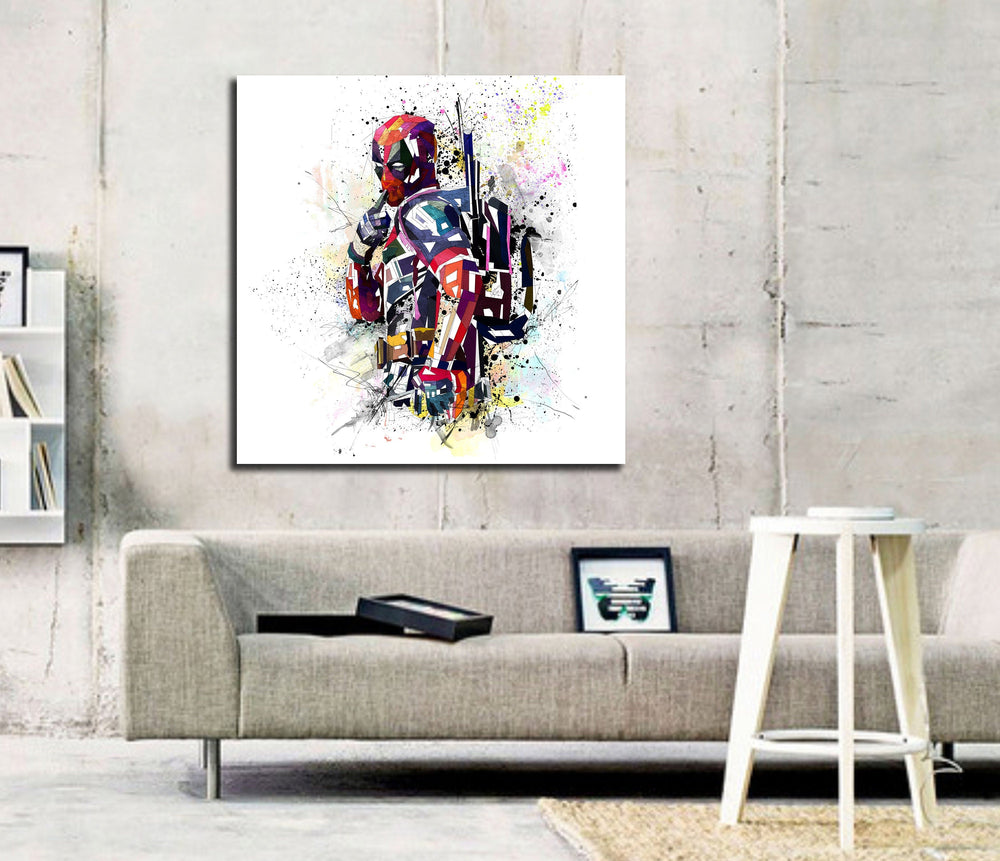 Deadpool character wall decor