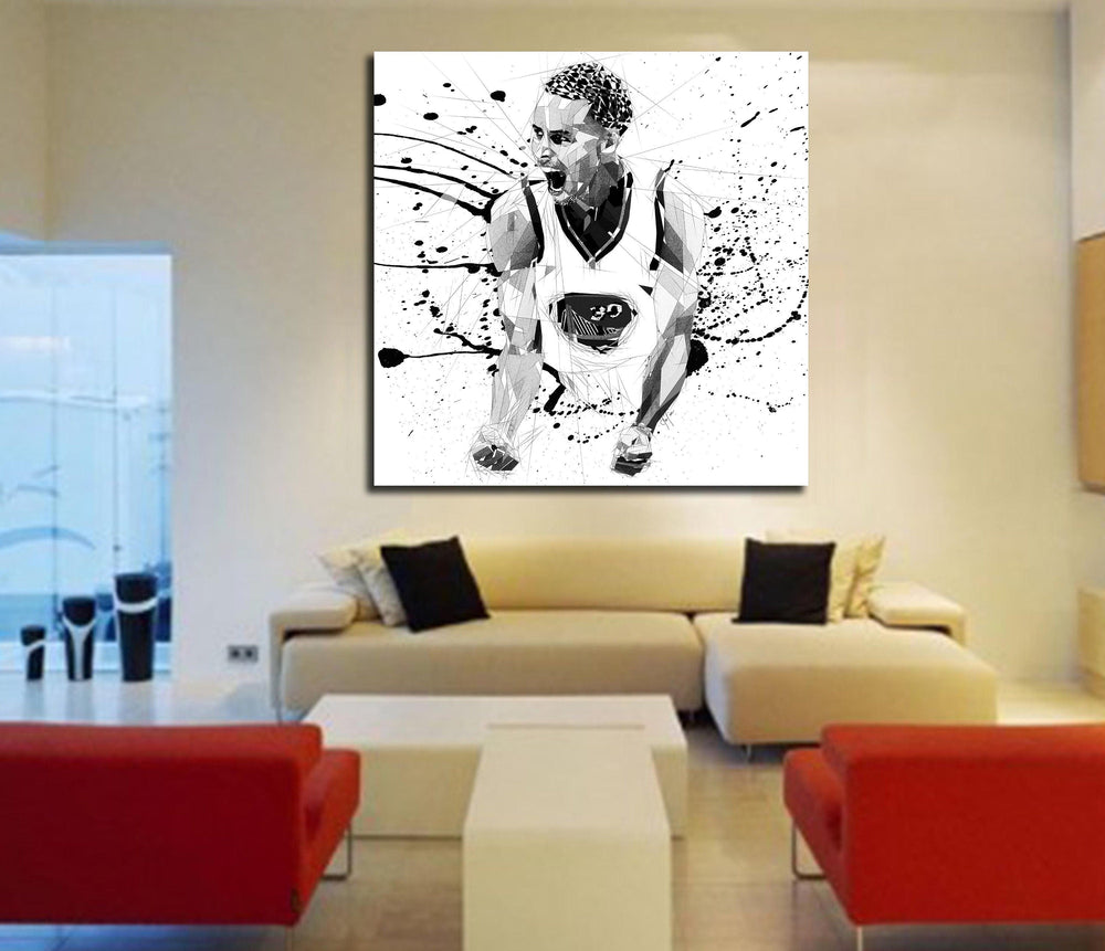 Steph Curry bedroom wall art