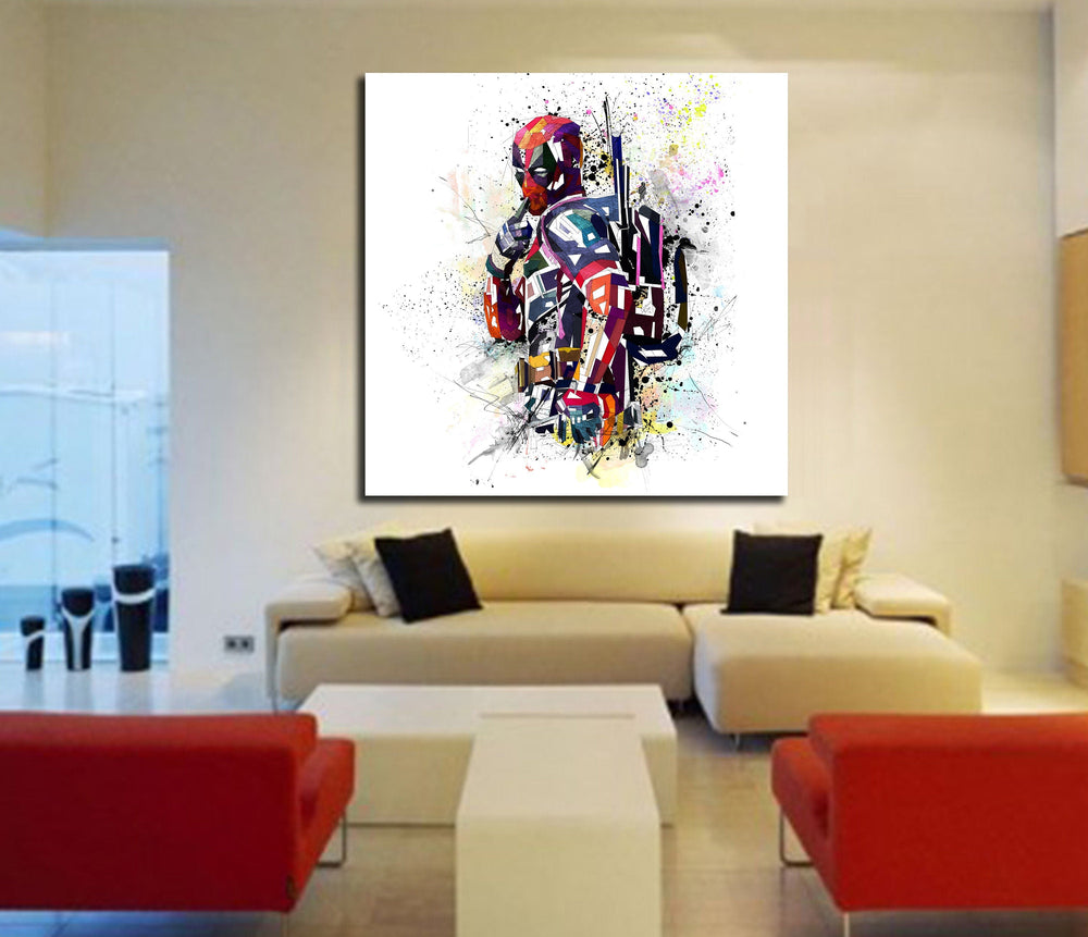Deadpool Poster Man Cave Contemporary Wall Art