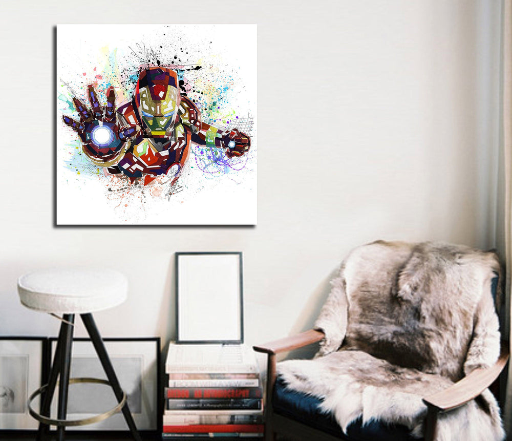 iron man canvas wall art