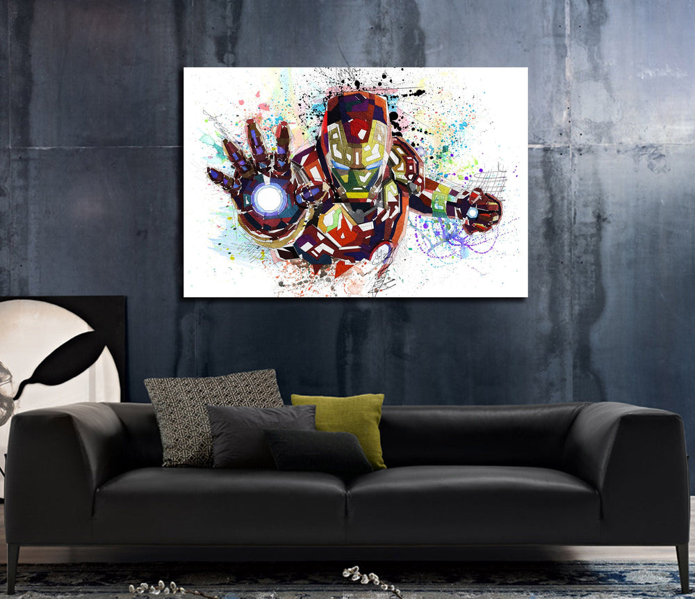 iron man canvas print