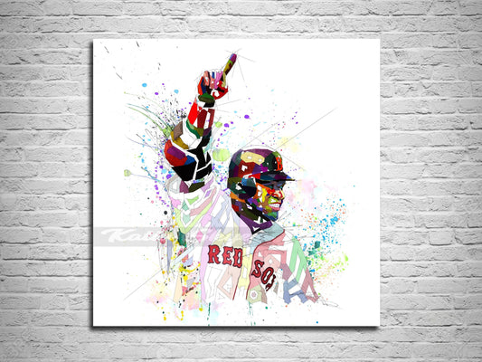 David Ortiz canvas print wall art
