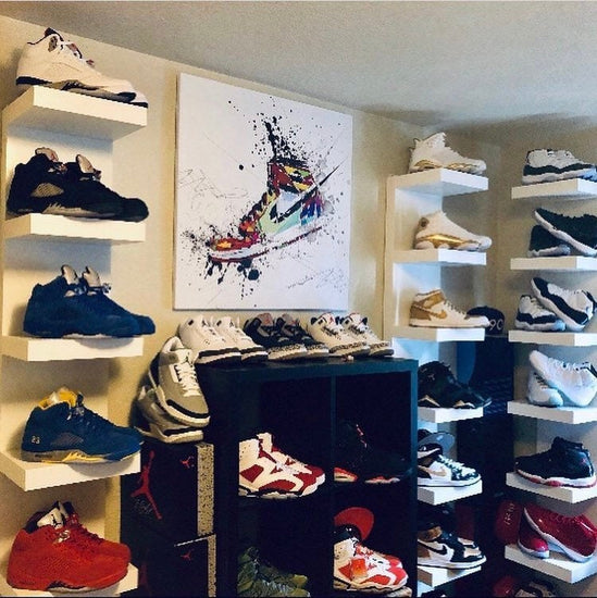 Air Jordans sneakers wall art