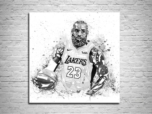 Lebron James canvas print wall art