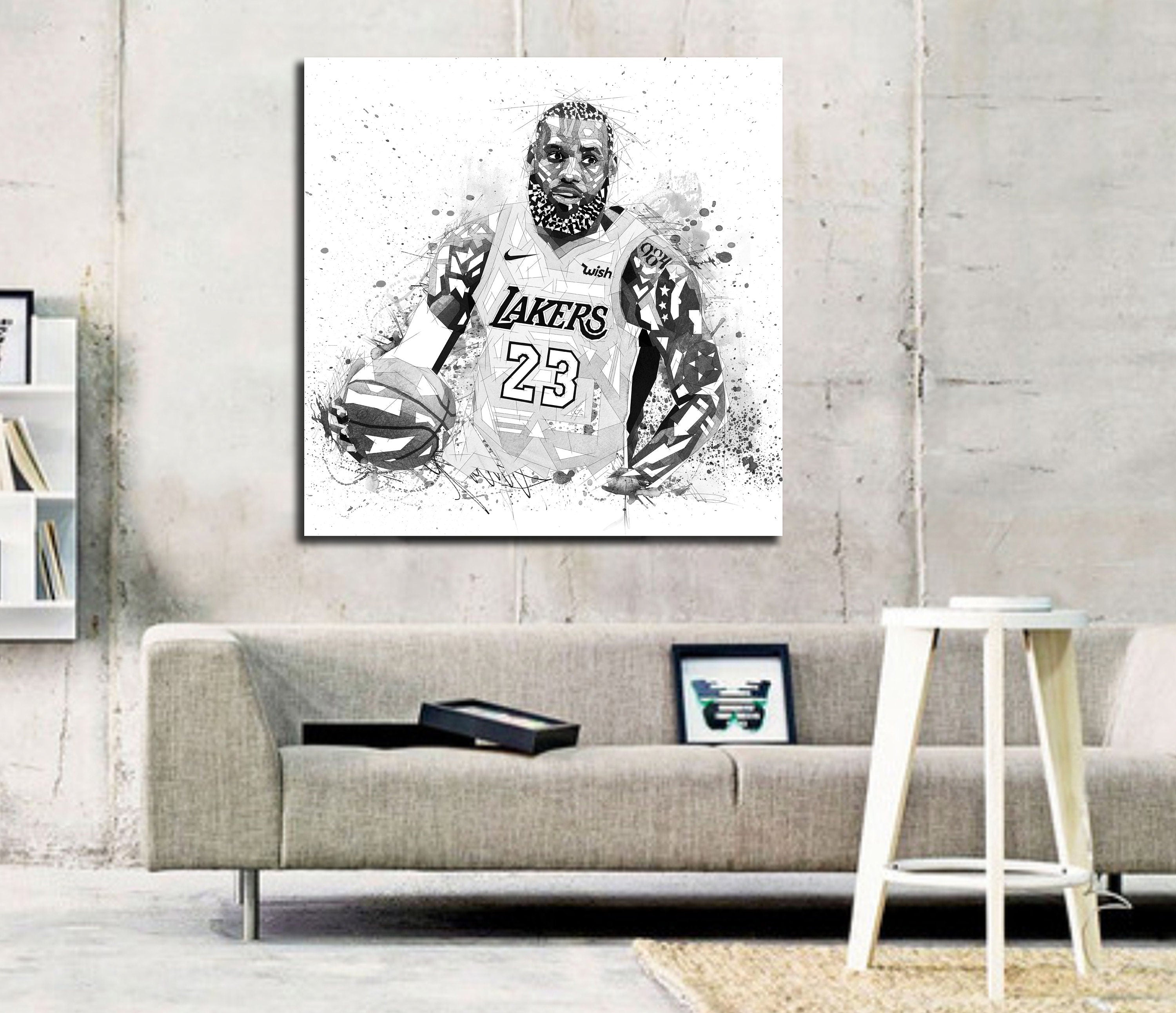 Lebron James lakers player poster 