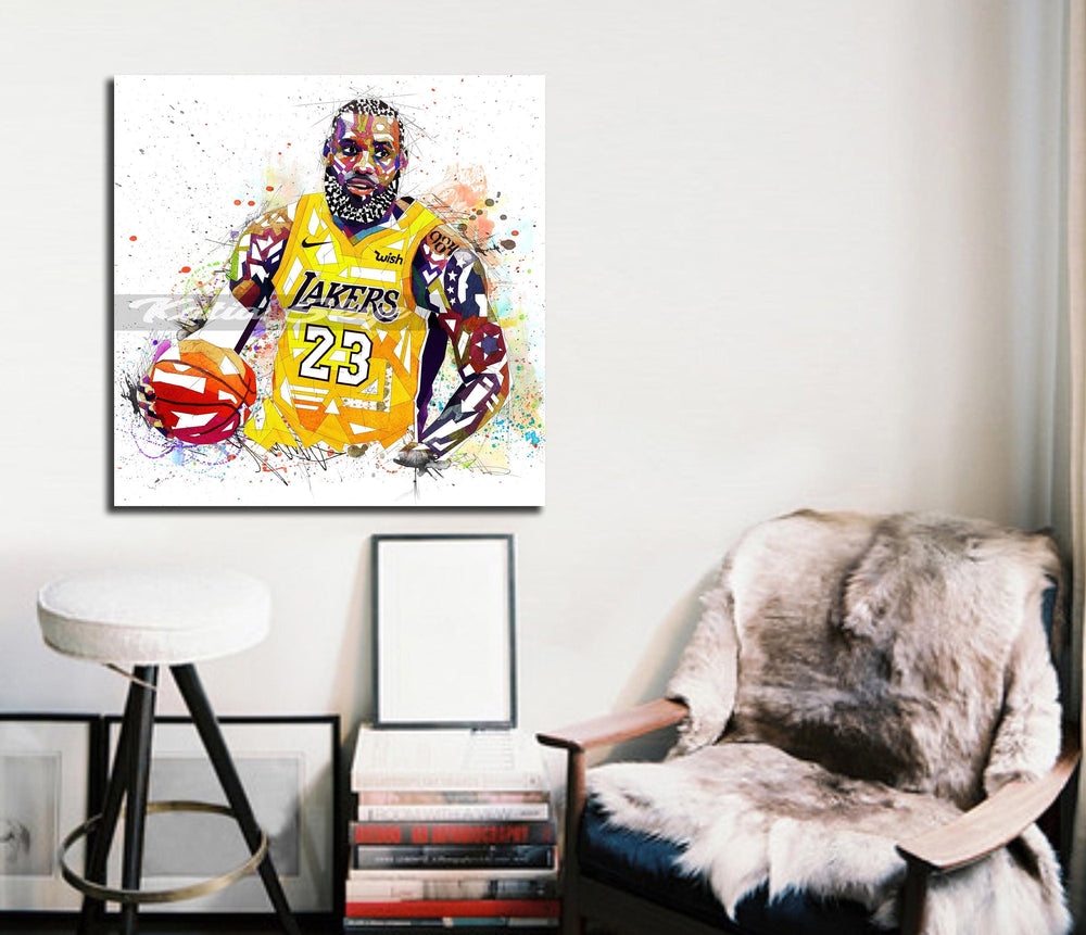 Lebron James canvas print wall art