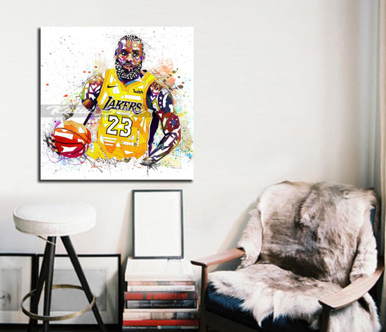 Lebron James canvas print wall art