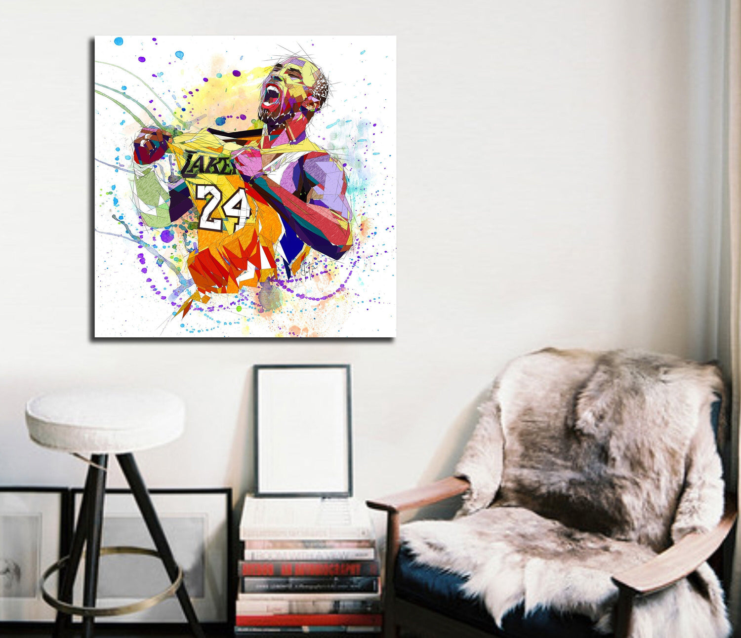 Kobe bryant canvas art