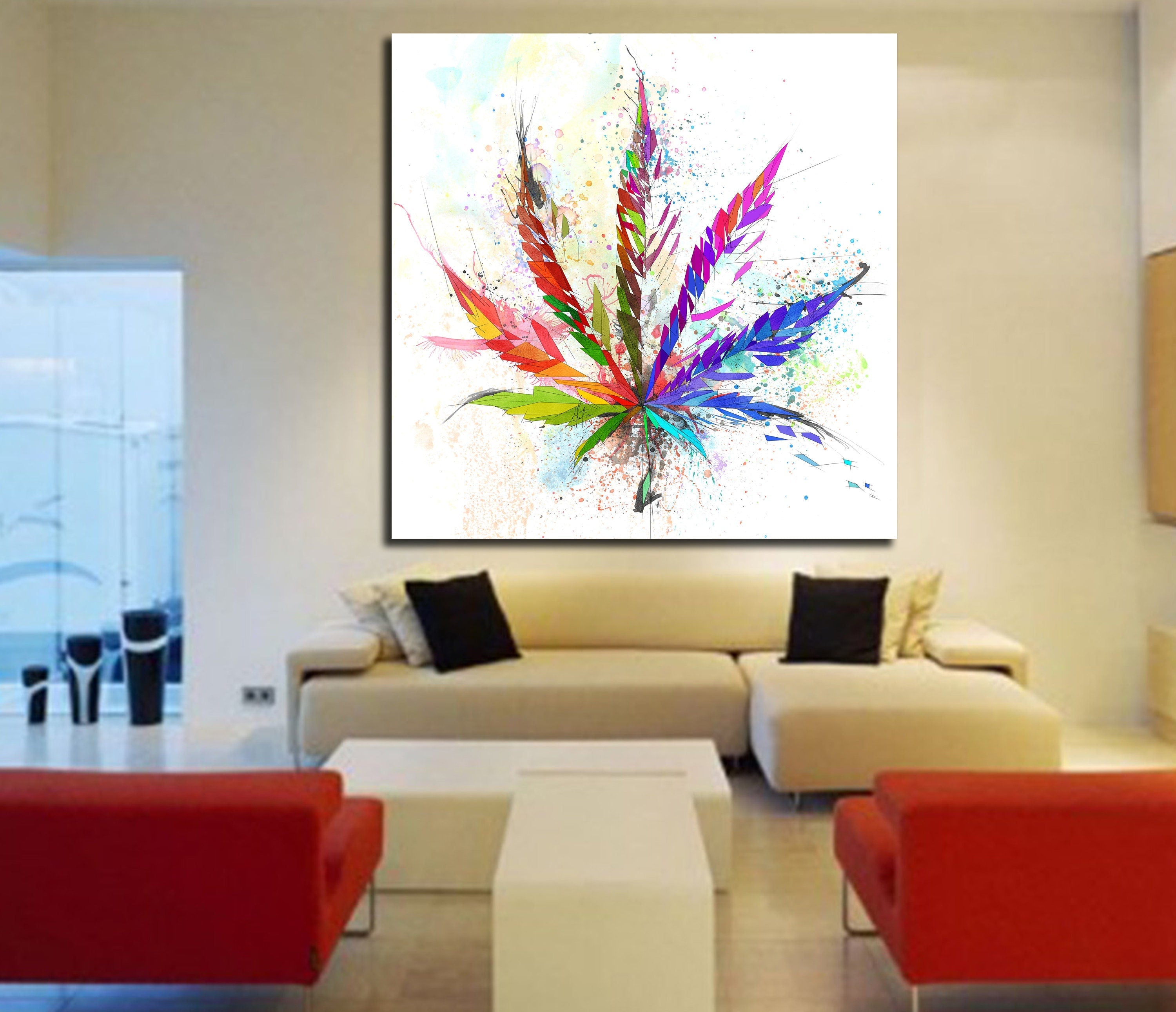 Leaf Canvas Wall Art