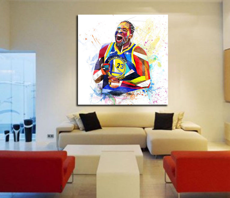 CANVAS PRINT Draymond Green Golden State Basketball Art, Basketball Gift, Man Cave Art, Boys Teen Room Decor yt NBA-DG01