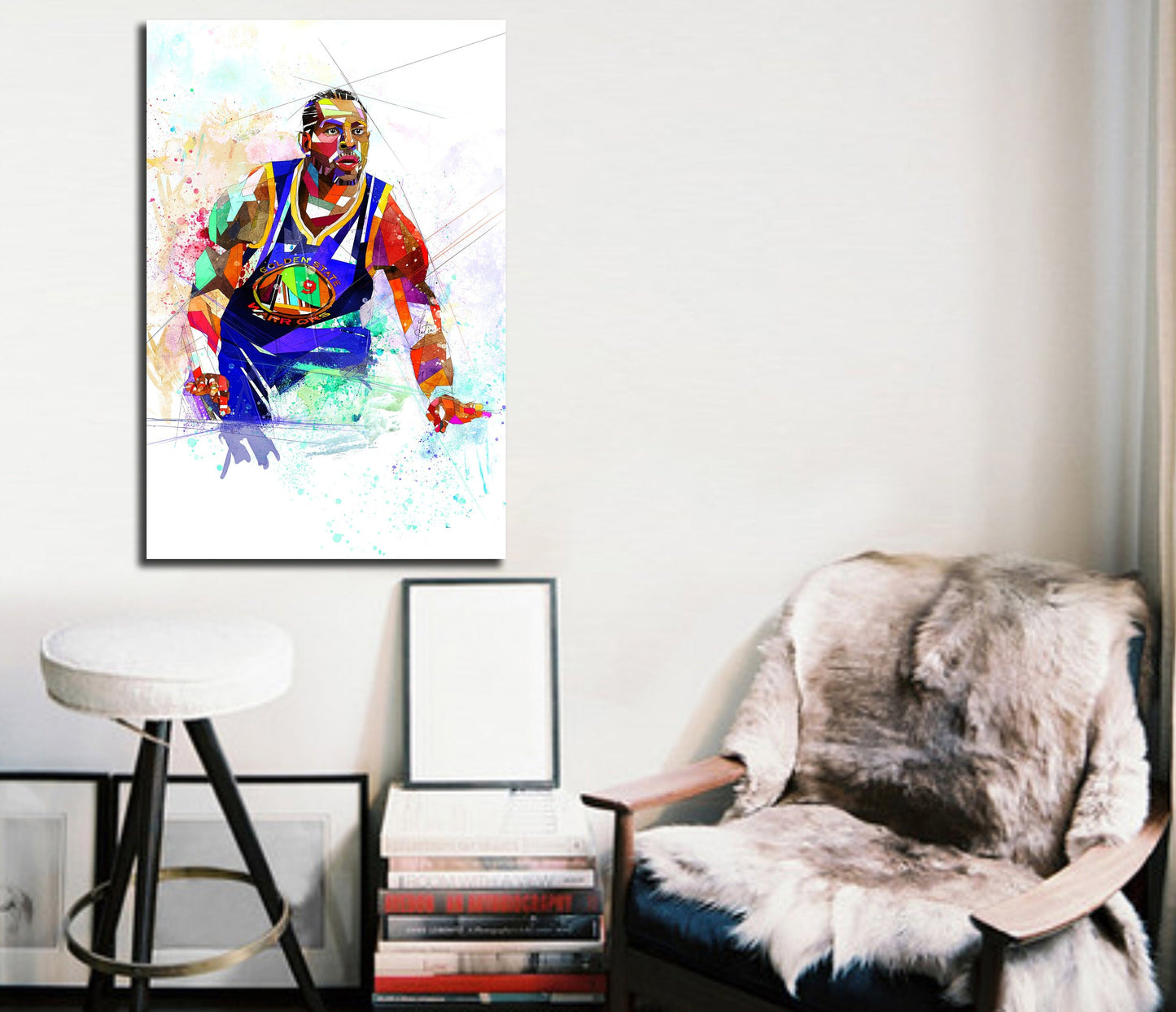 Canvas Print Andre Igoudala Wall Art, Basketball Poster Print, Boys Teen Room Art, Man Cave Decor yt NBA-AI11