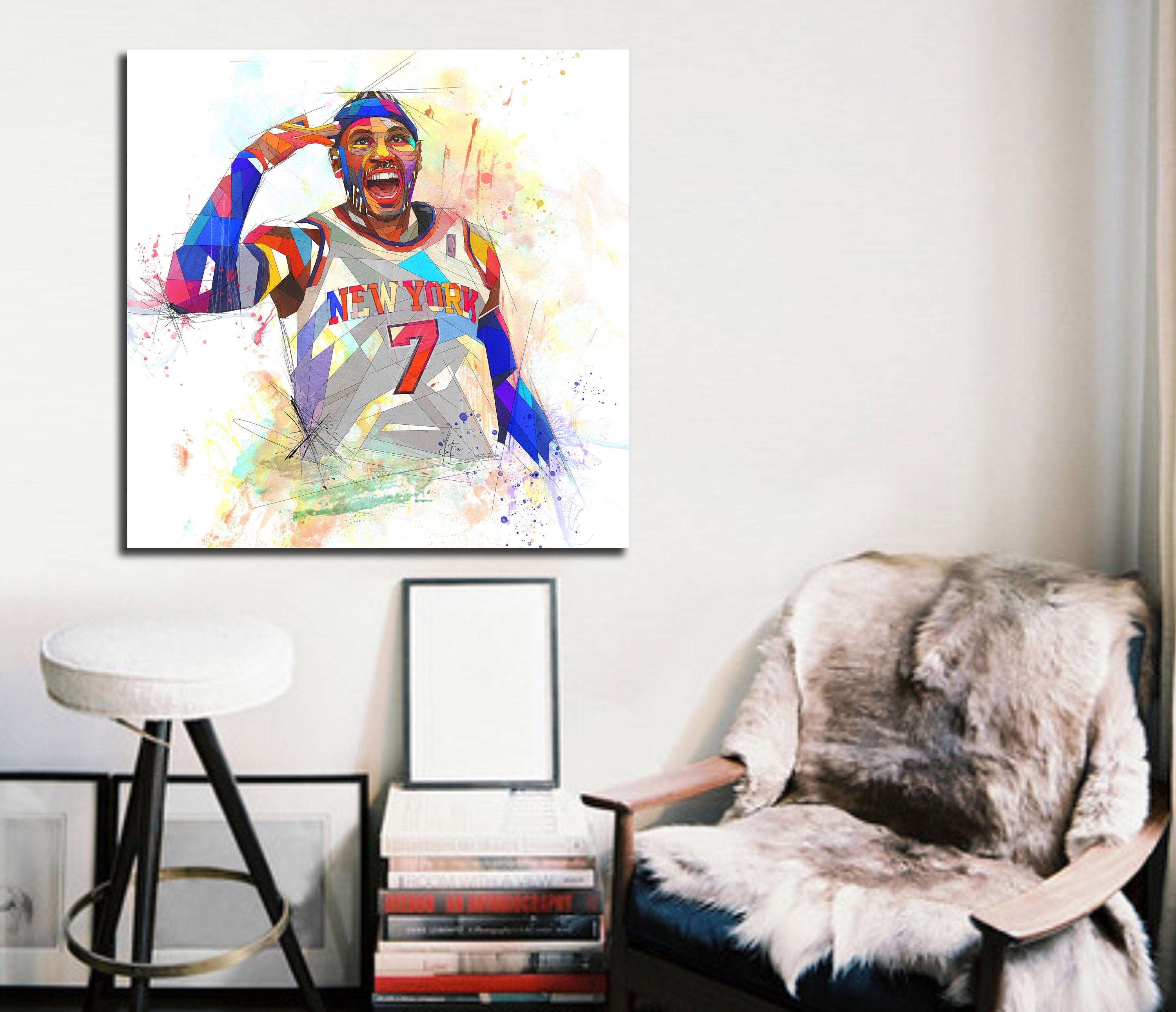 Carmelo Anthony Canvas Wall Art