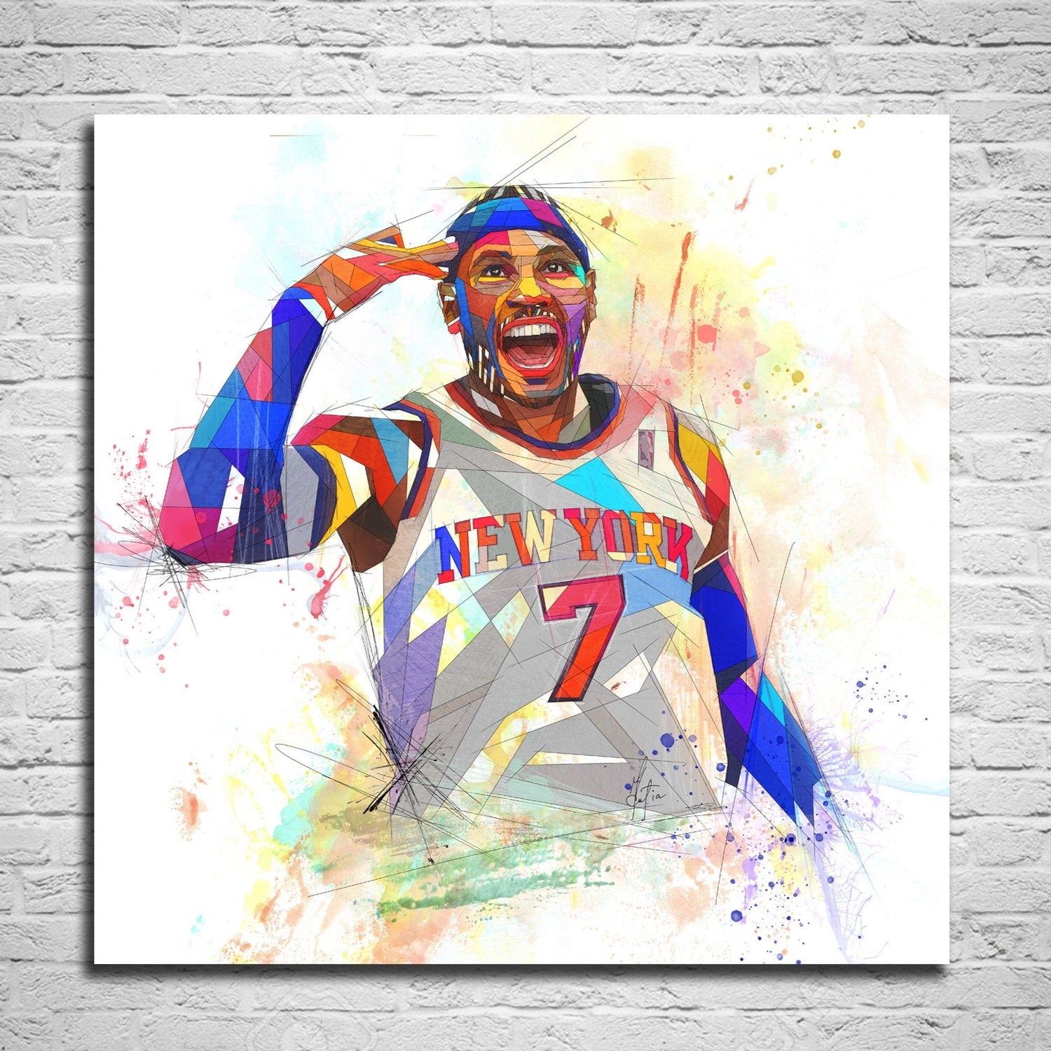 Carmelo Anthony wall art