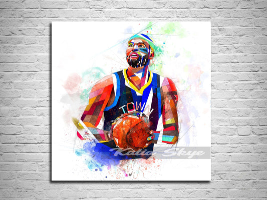 Canvas Print Lebron James Poster, L J Basketball Wall Art - KatiaSkye