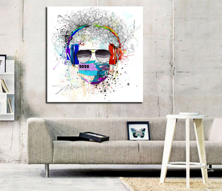 Canvas Print 2022 Mask Wall Art, If 2020 was a person Poster Art - OTH-MA01
