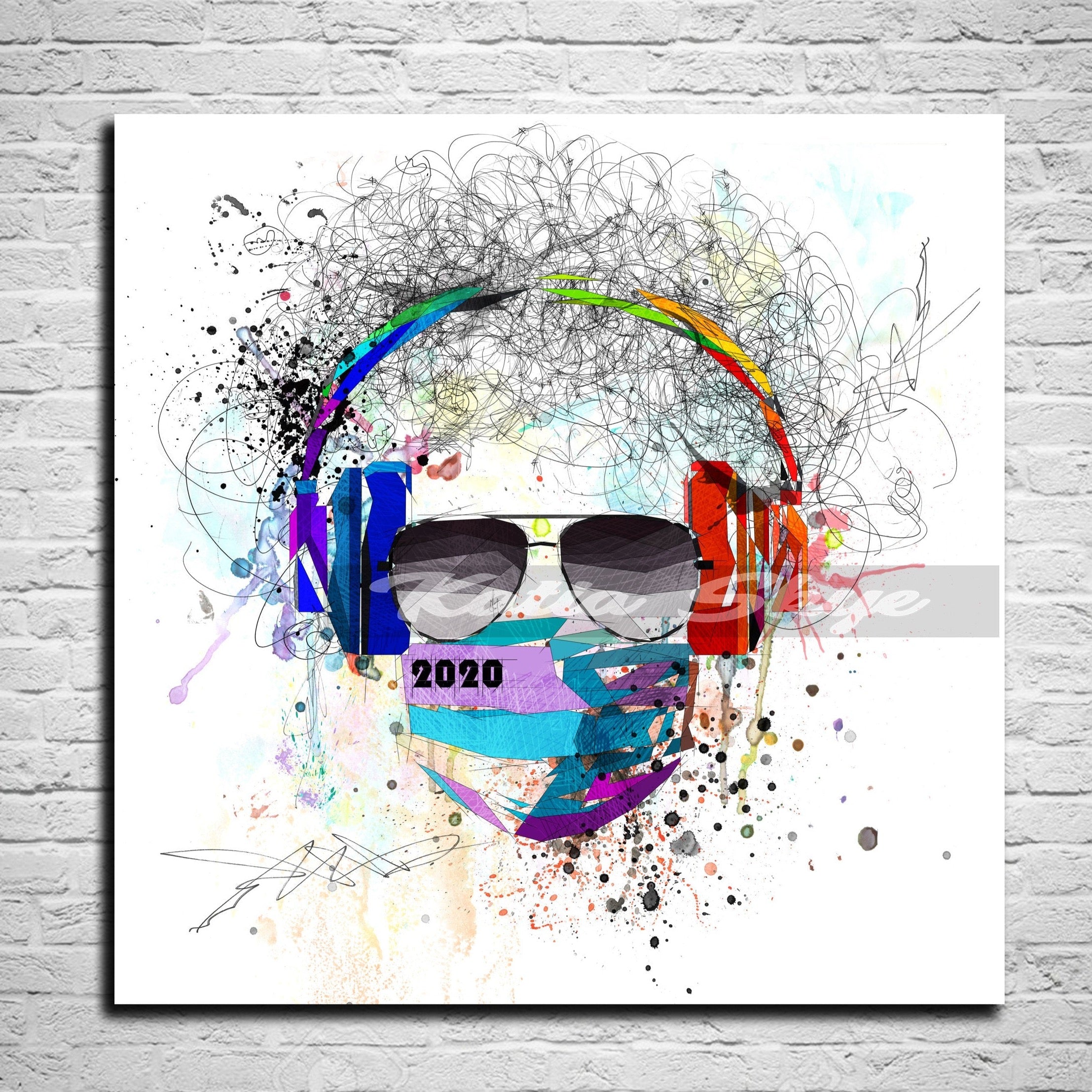 Canvas Print 2022 Mask Wall Art, If 2020 was a person Poster Art - OTH-MA01