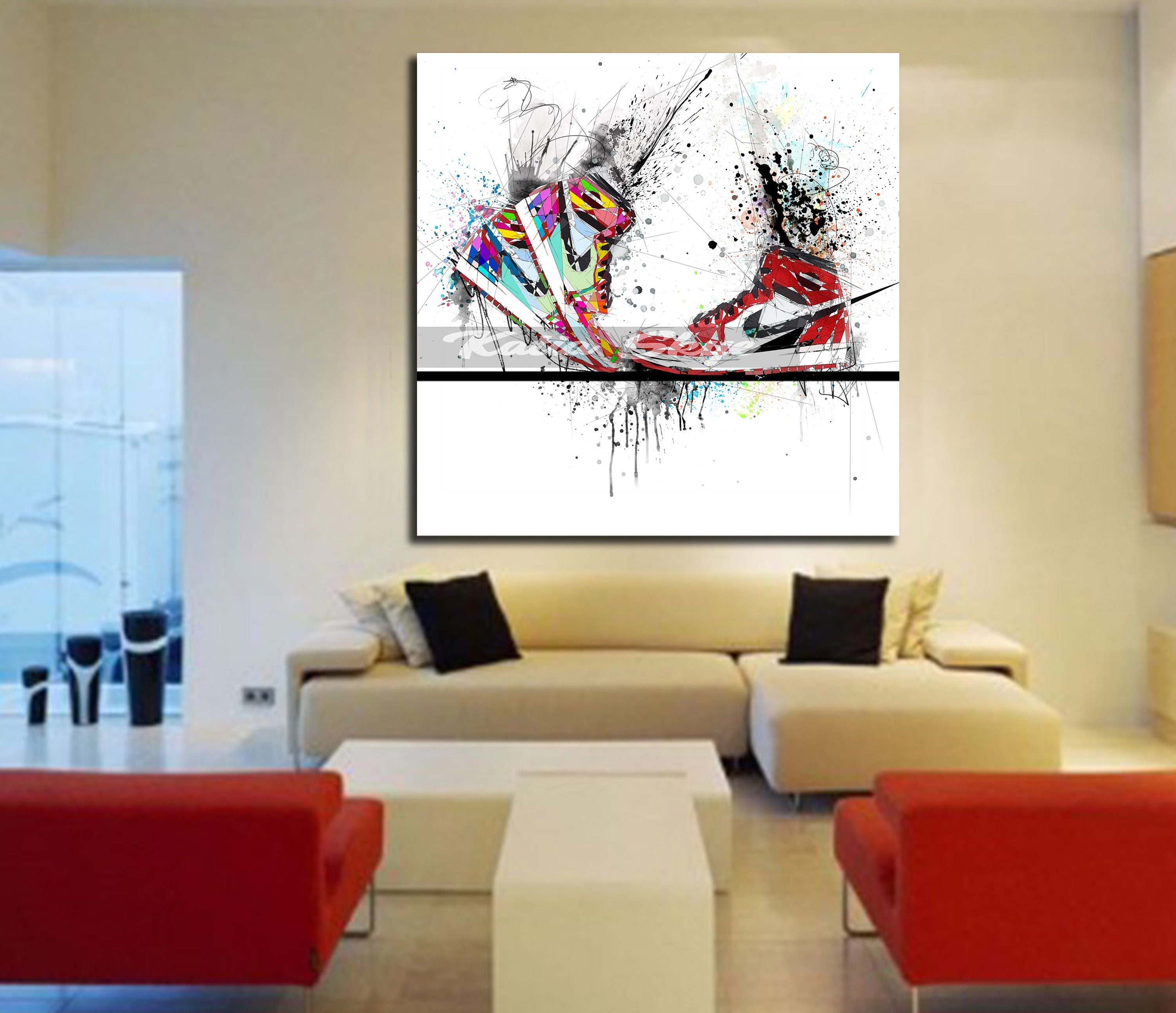 Abstract Shoes Wall Art