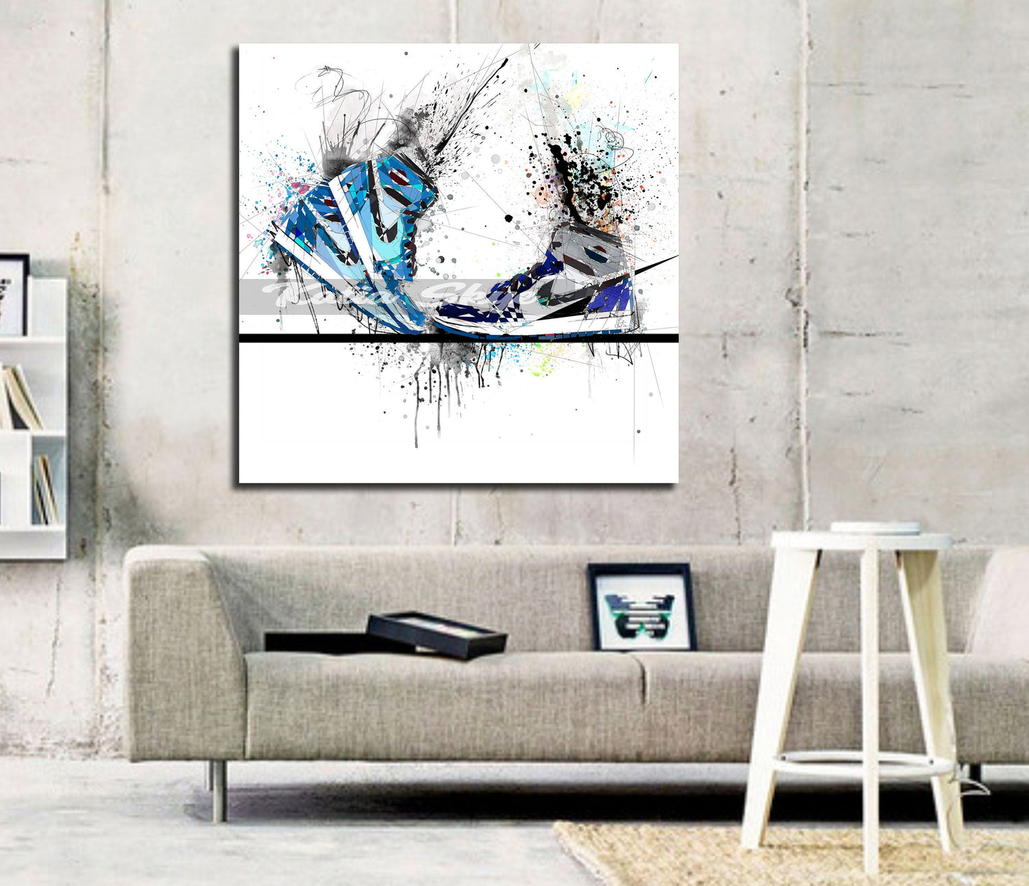 Kissing Jordans wall art