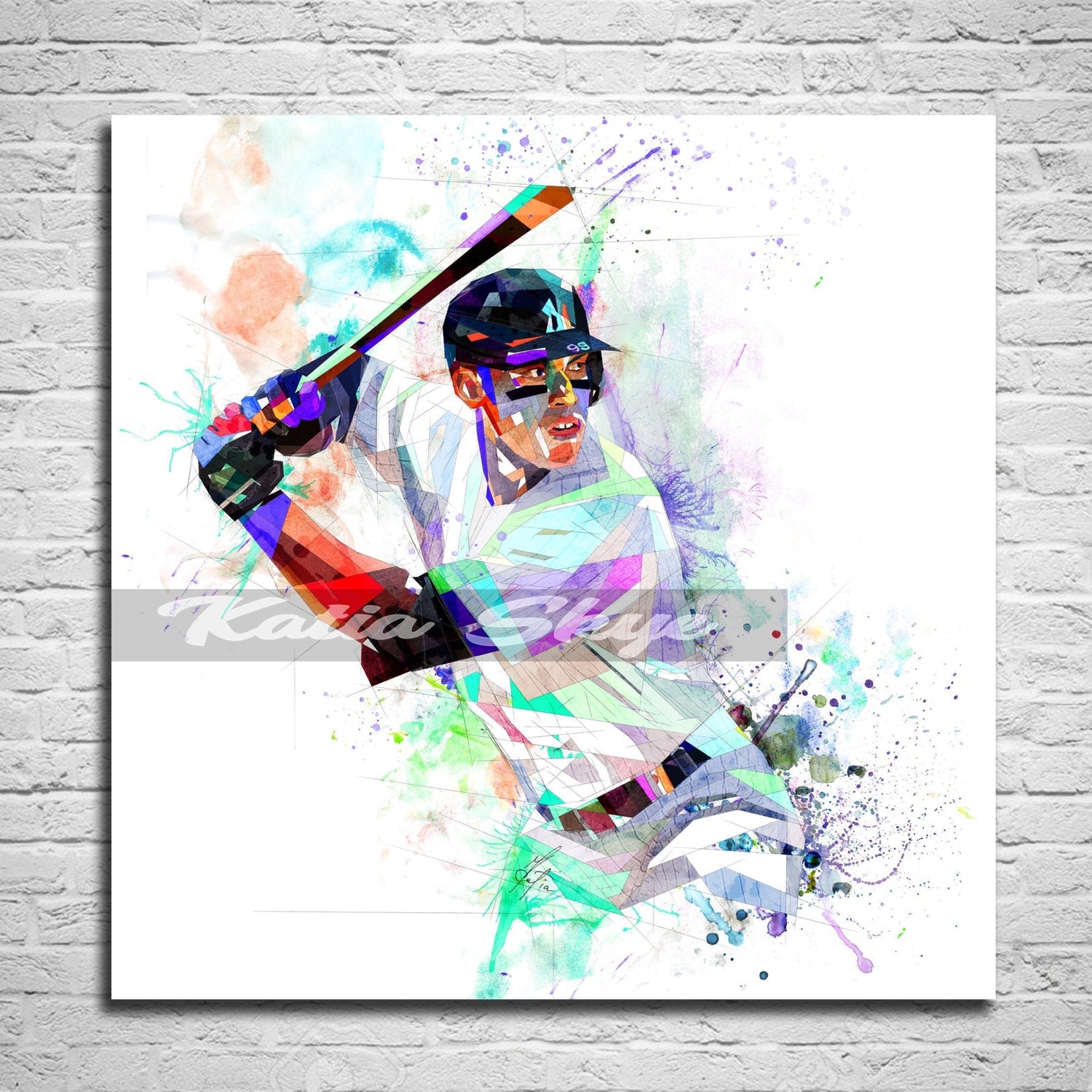 Canvas Print Baseball Wall Art | MLB Wall Art for Bedroom, Office | KatiaSkye