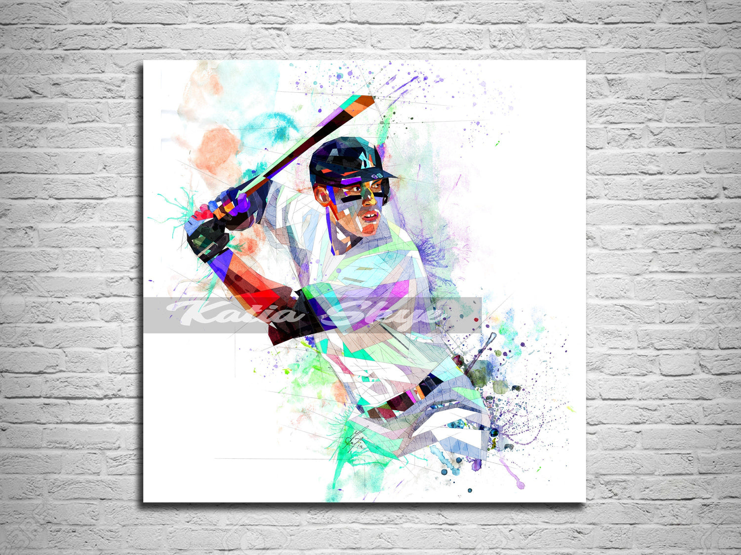 Canvas Print Baseball Wall Art | MLB Wall Art for Bedroom, Office | KatiaSkye
