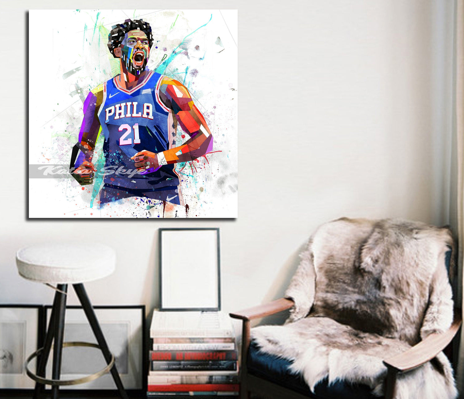  Joel Embiid Print, Joel Embiid Poster, Philadelphia 76ers  Poster, Basketball Wall Art, Basketball Poster, Basketball Decor, Sports  Posters, Man Cave : Handmade Products