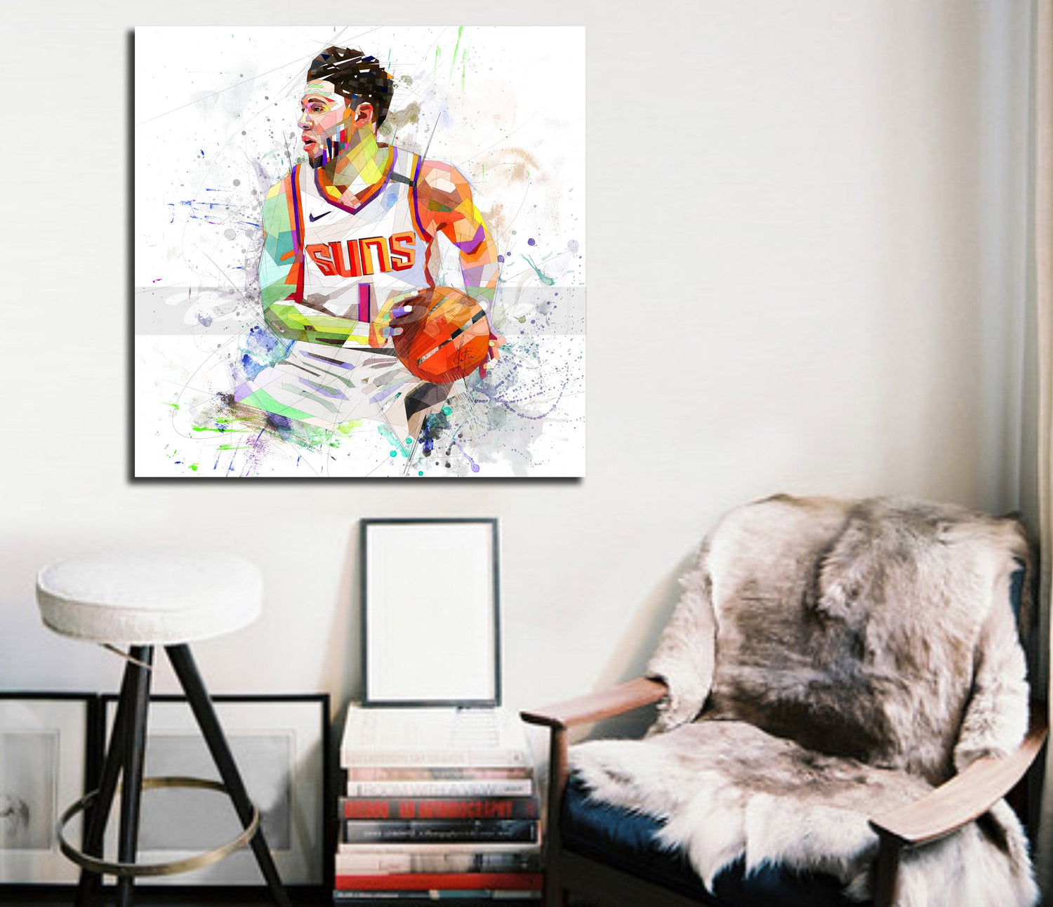 Davin Booker canvas print wall art