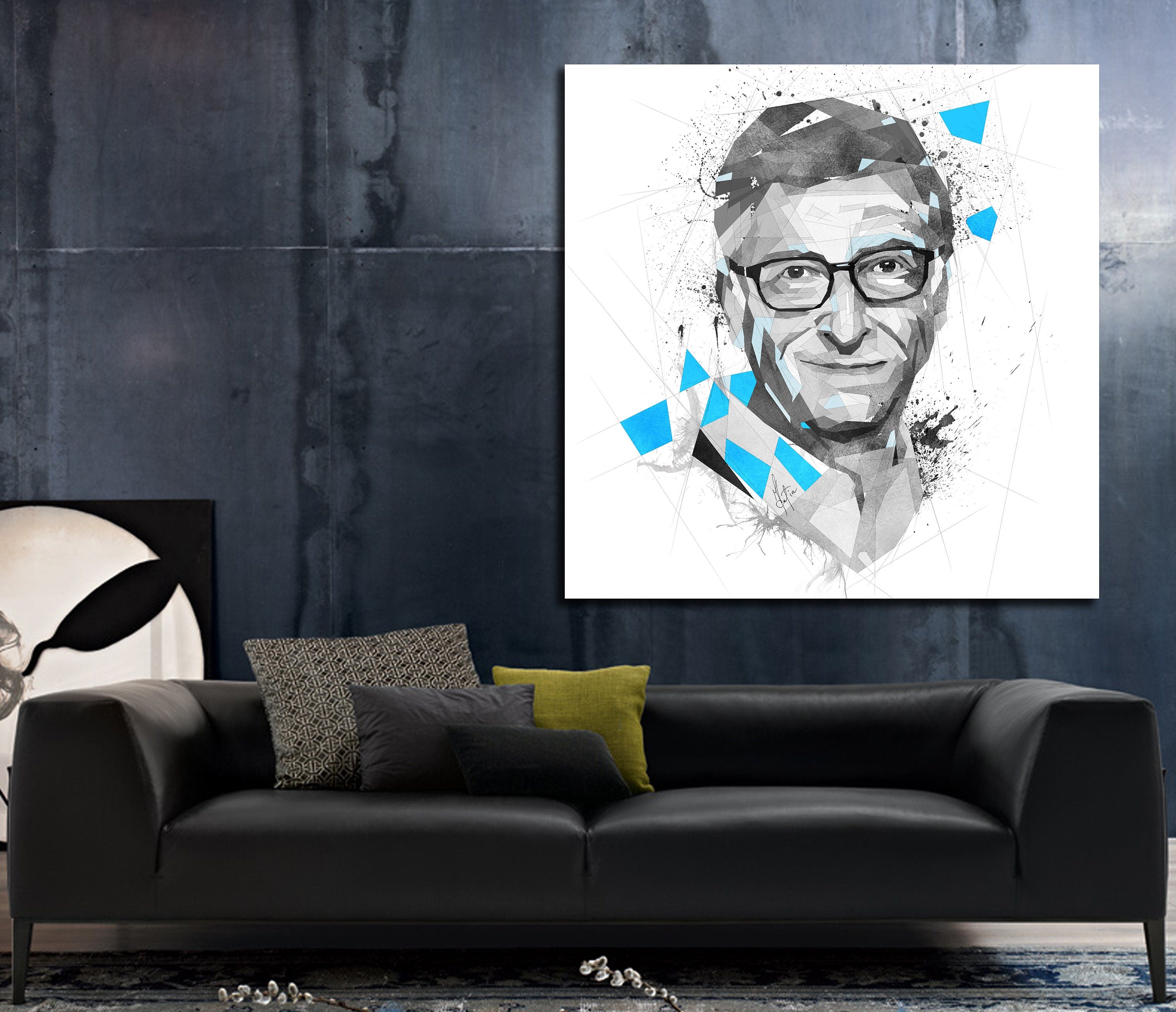 Bill Gates Canvas Wall Art