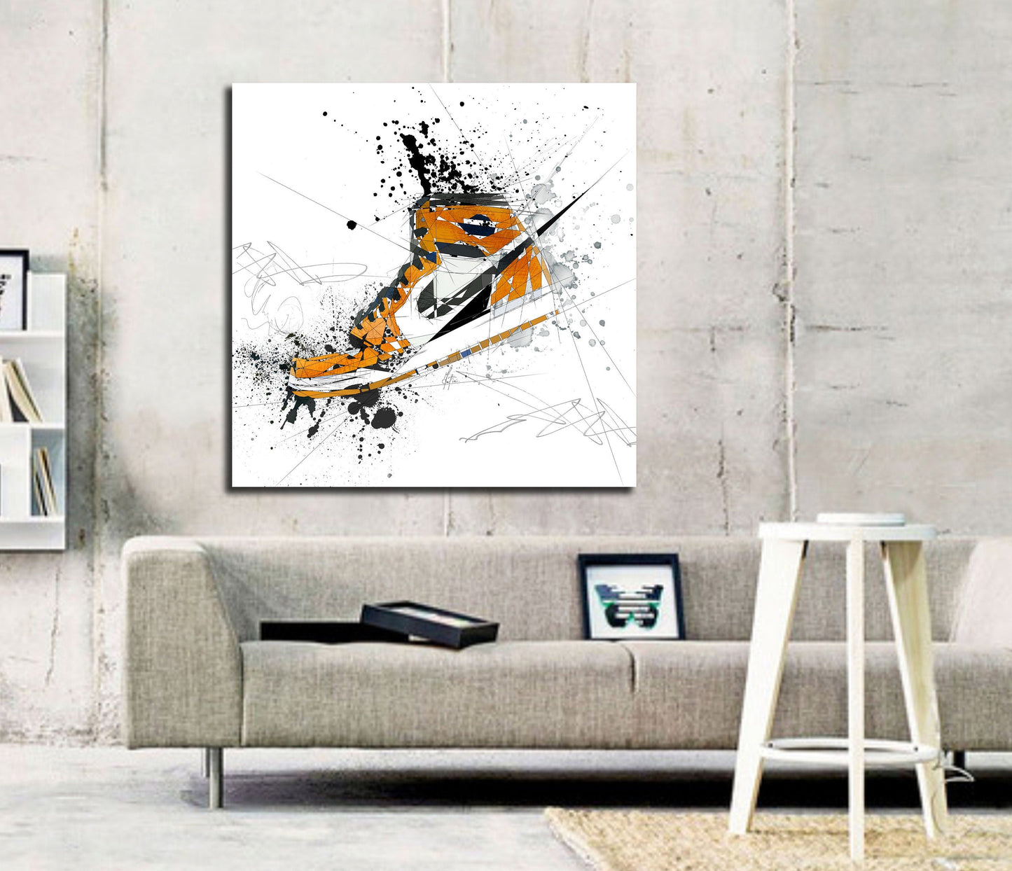 Air Jordans Orange canvas art