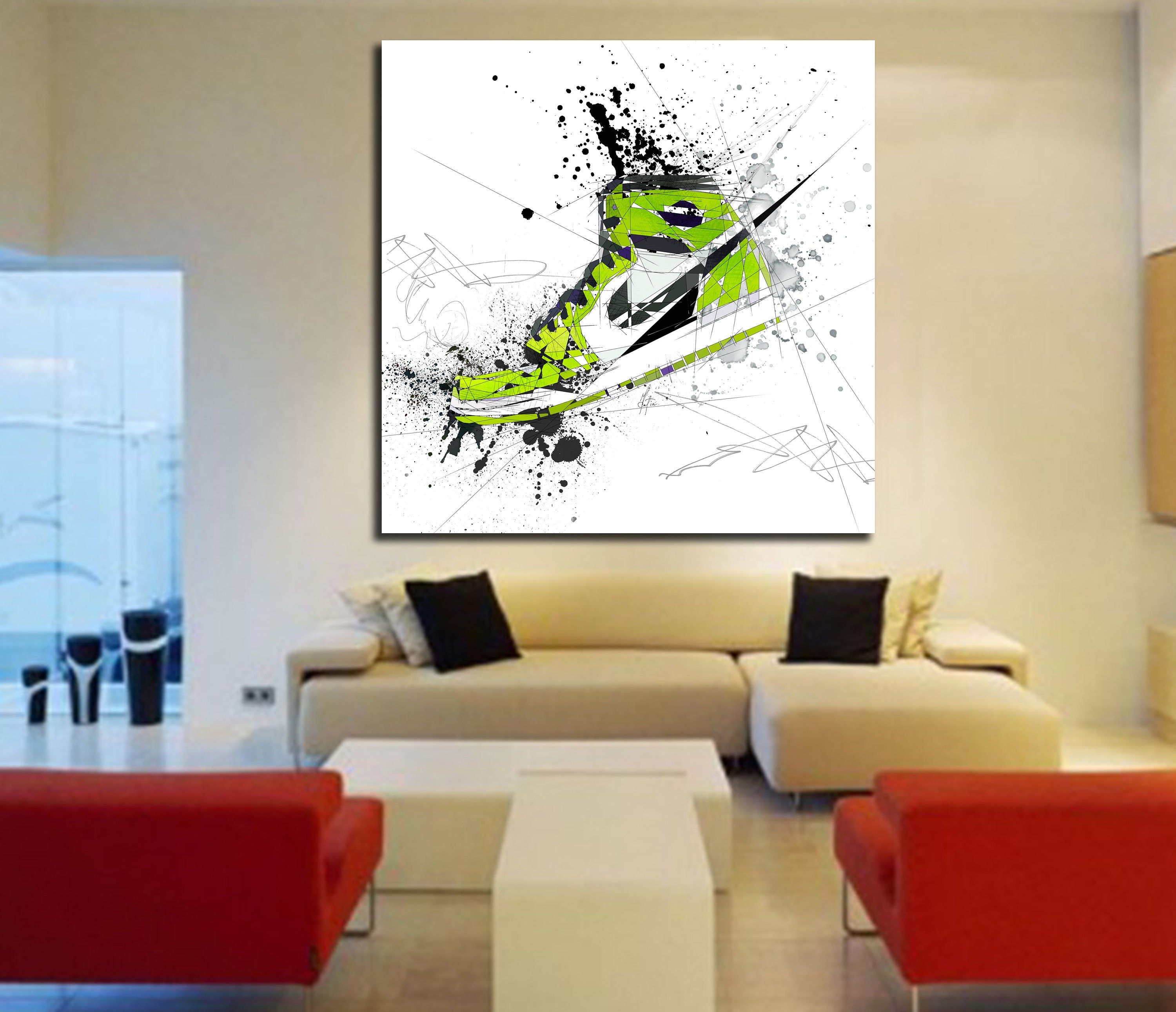 Basketball Shoes Canvas Wall Art