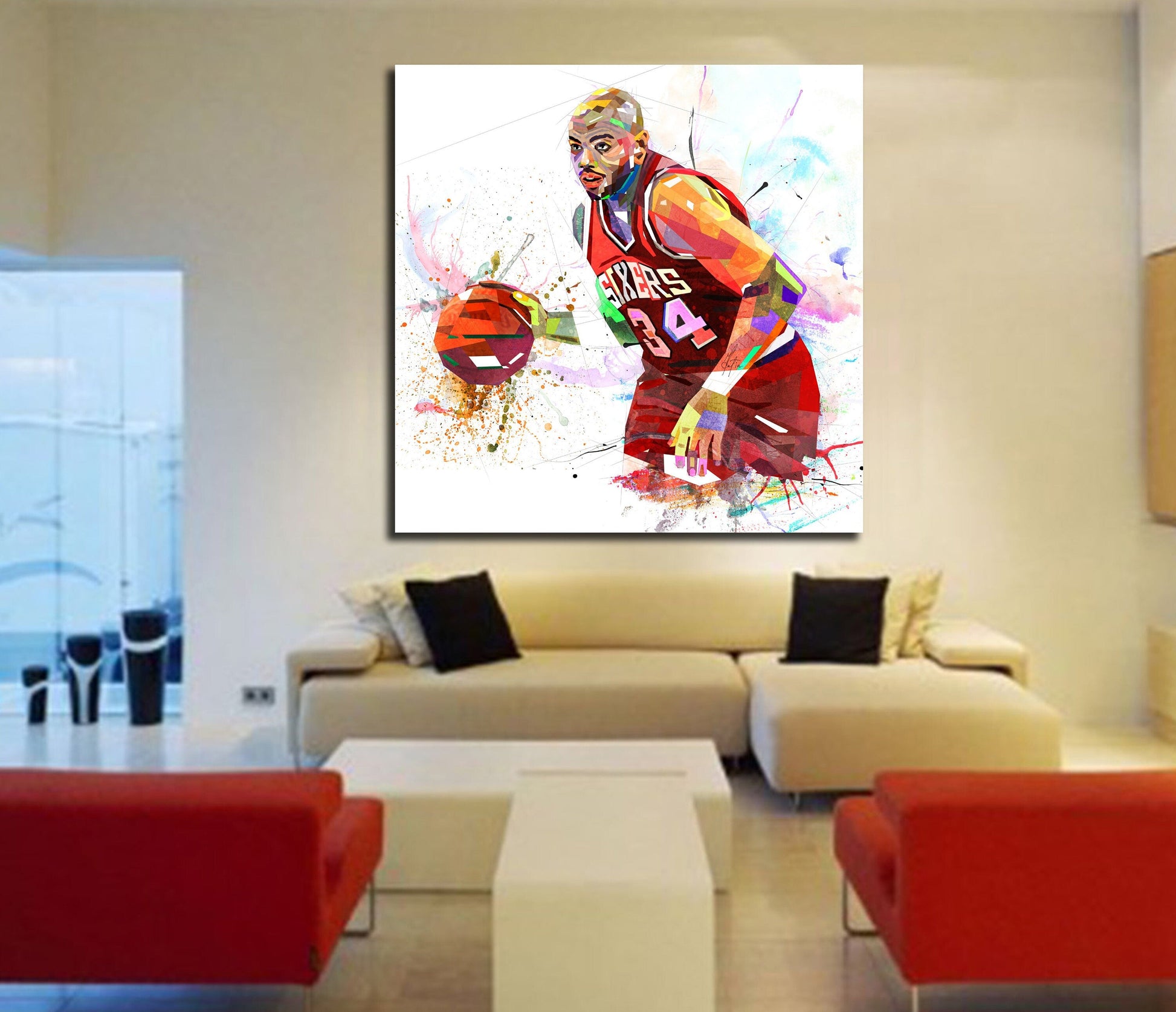 Basketball Canvas Wall 