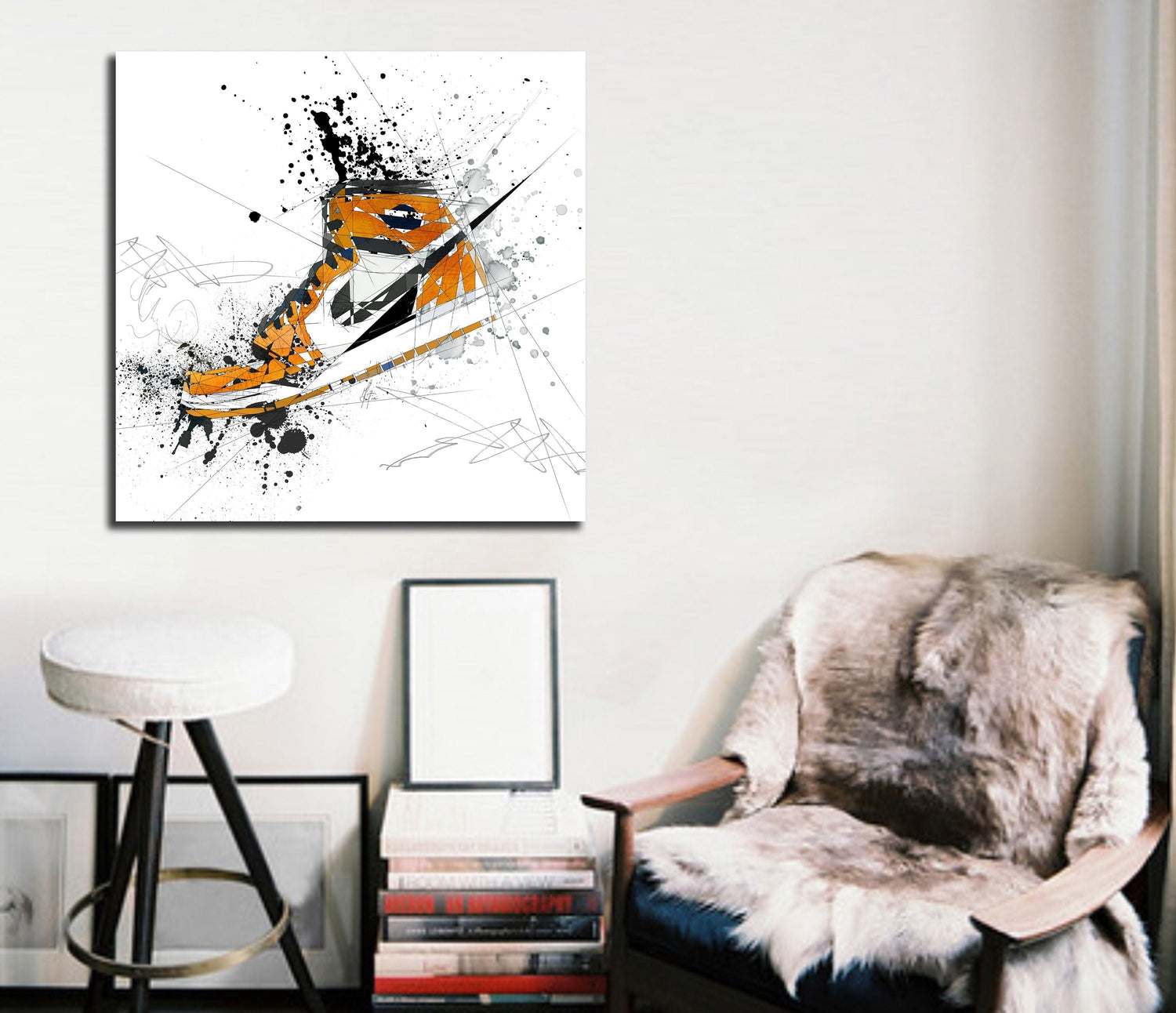 Air Jordans Orange wall art