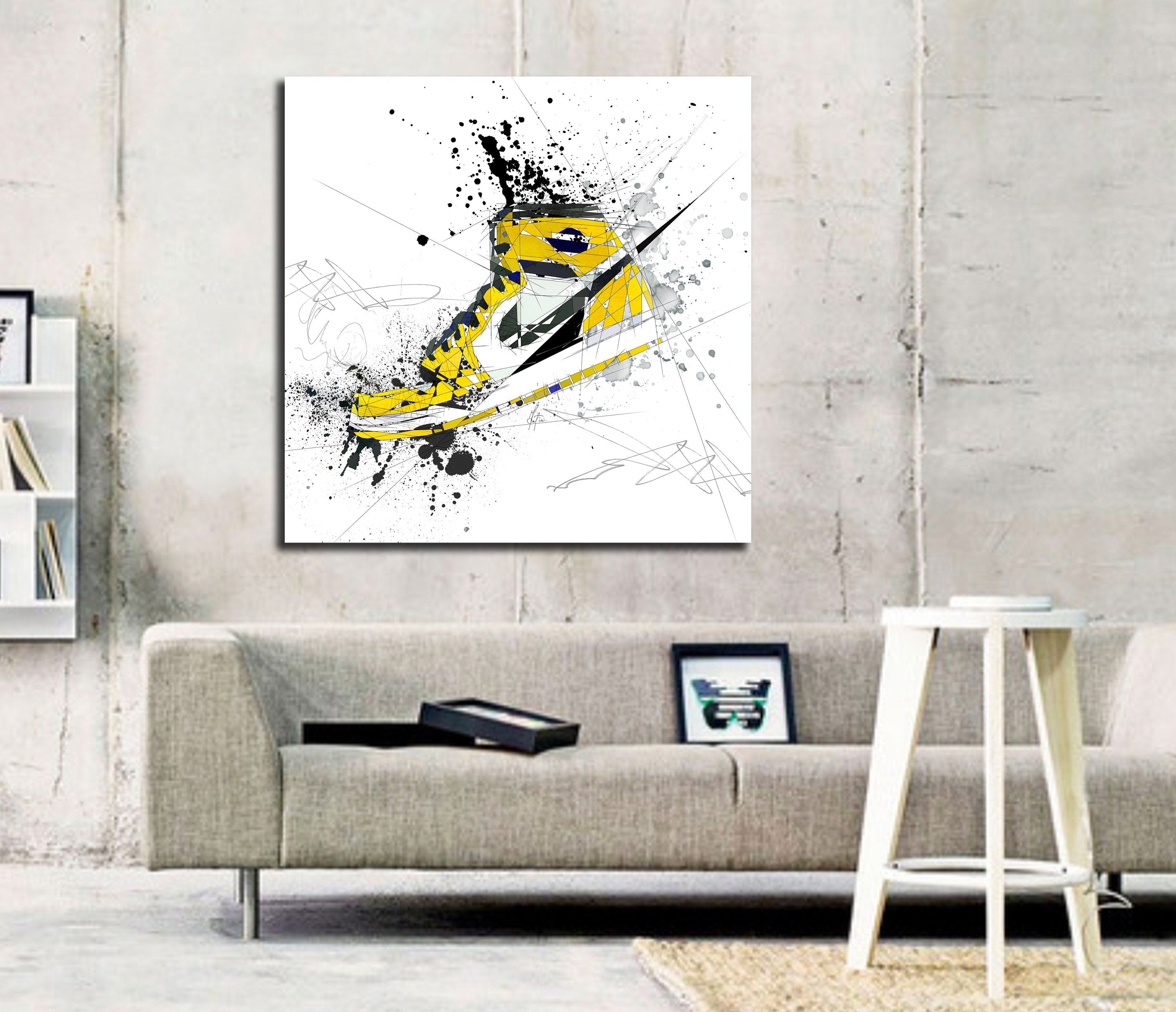 Yellow Shoes Canvas Wall Art
