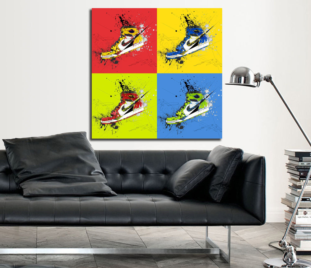 Air Jordans multicolor wall art