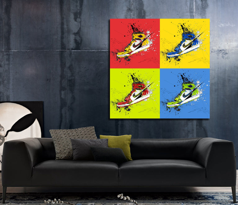 Air Jordans multicolor poster