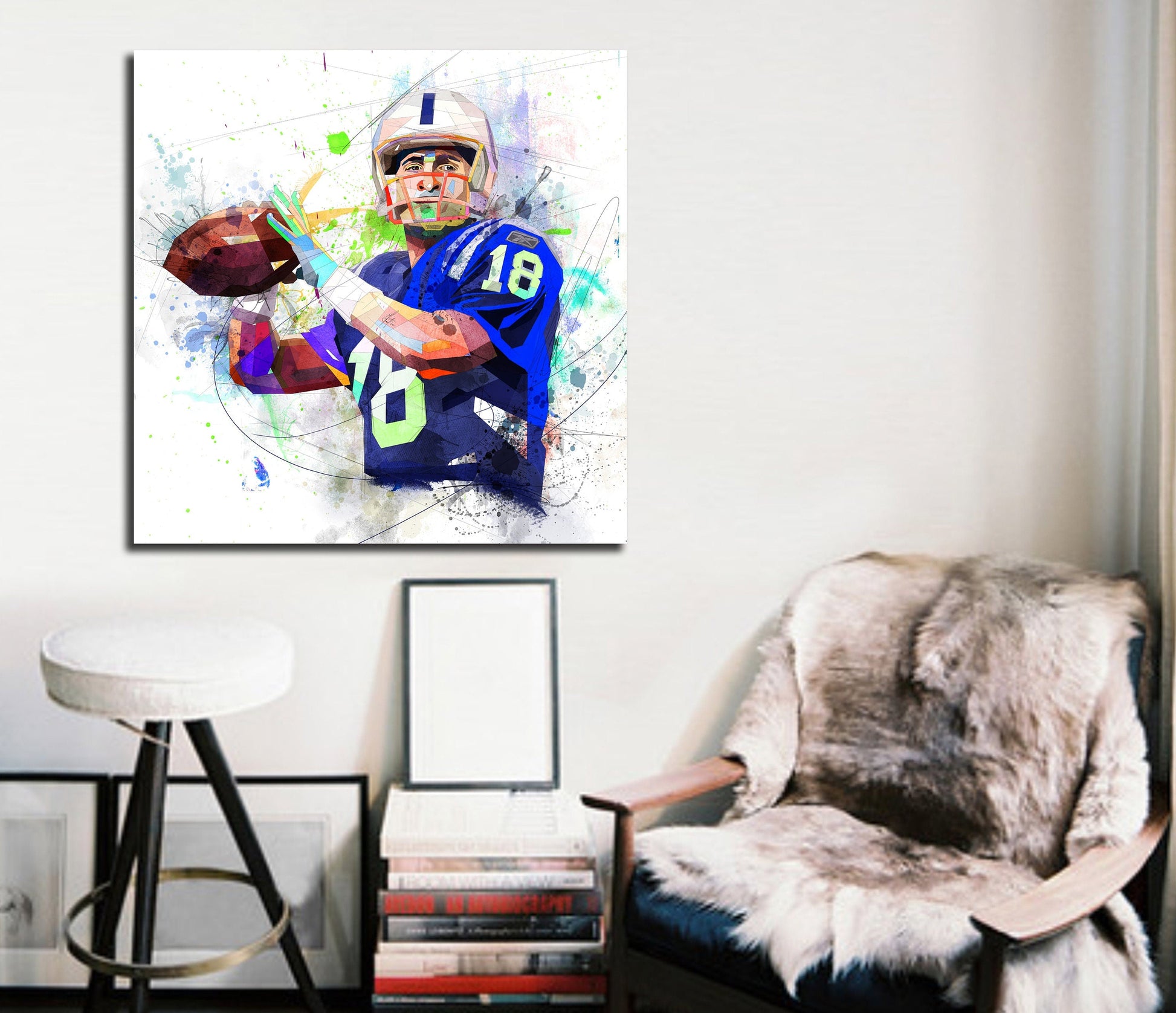 ♥ contemporary drawing canvas print