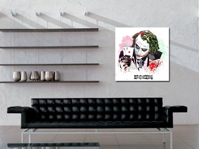 Joker with Aces poker wall art