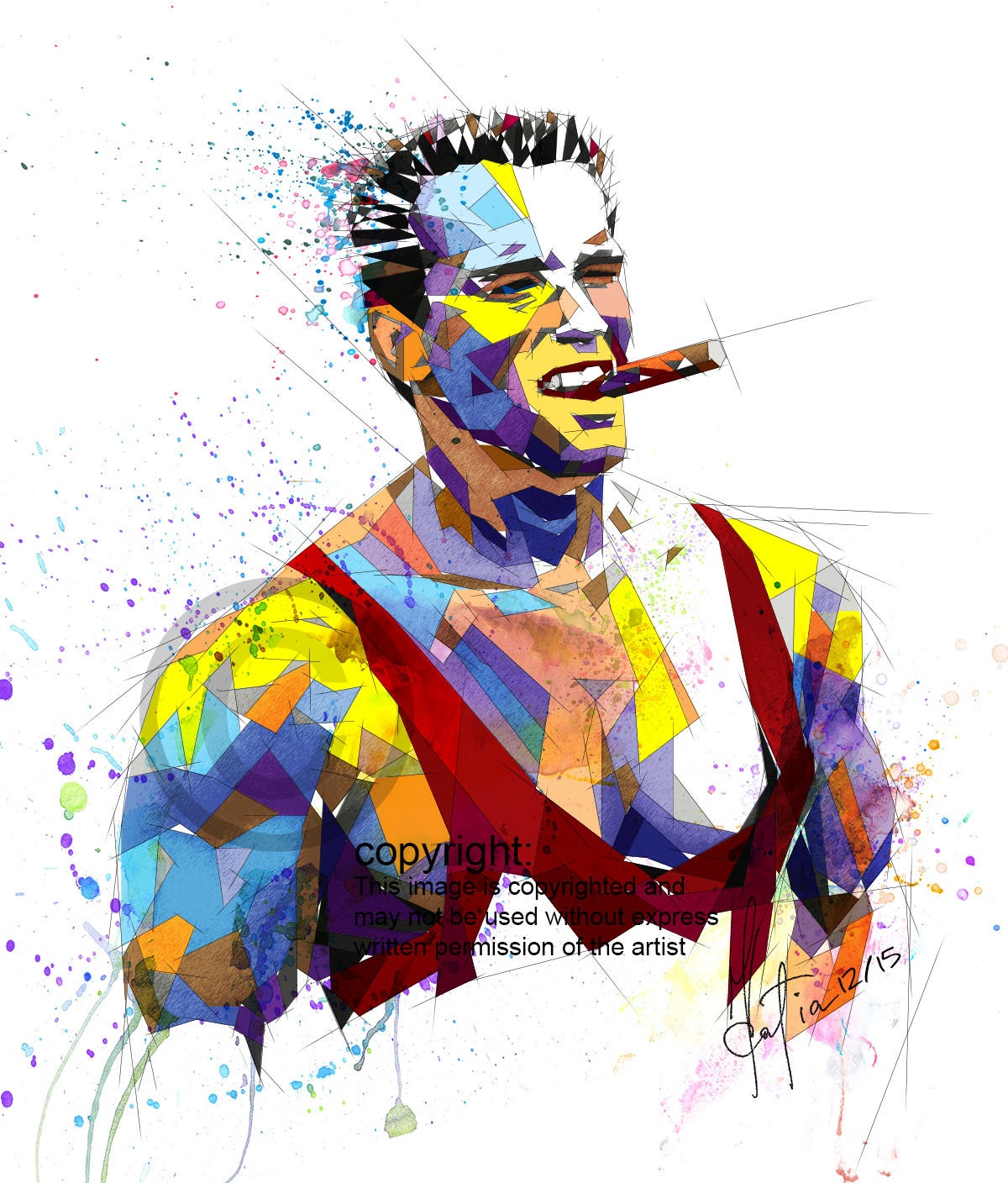 Canvas Print Arnold Schwarzenegger Wall Art, Bodybuilding Fitness Inspiration Poster, Home Gym Wall Art, Boys Teen Room MOV-AS01