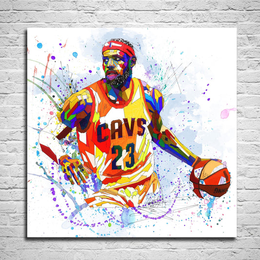 CANVAS PRINT LeBron James
